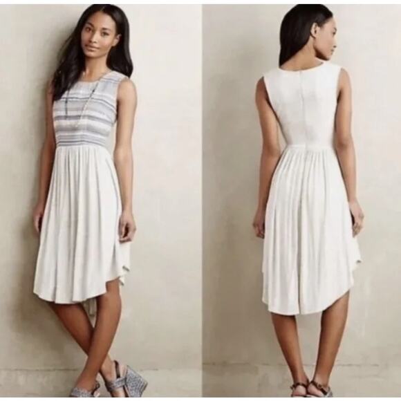 Dolan Left Coast Collection Sabado Embroidered Sleeveless Dress Gray Size S - Picture 1 of 10